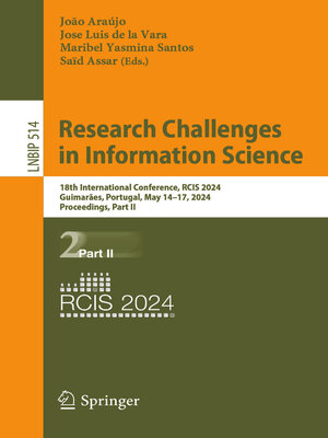 cover image of Research Challenges in Information Science